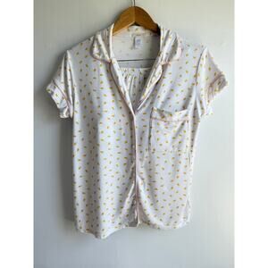 Eberjey Gisele Printed Short PJ Set, Short Sleeve Shorts, Size Small